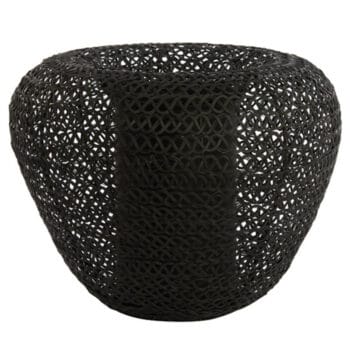 ZANNA design vaas zwart metaal 42cm breed