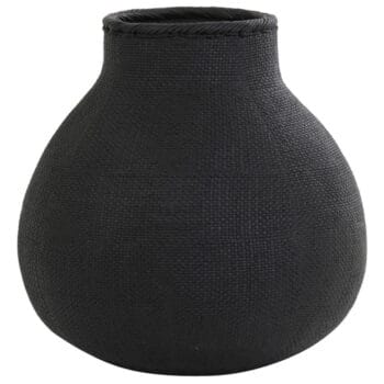 MUUSI grote zwarte vaas 40cm