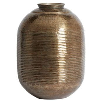 LISBOA goudkleurige hoge vaas 49cm