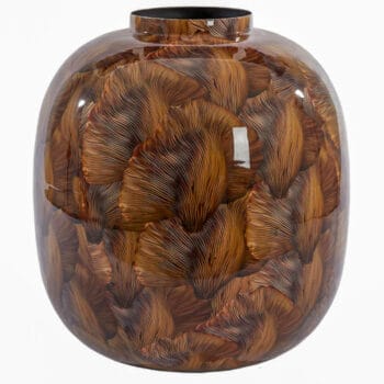 MILOS grote design vaas zwart brons 40cm