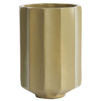 VEDELLA hoge mat olijf groene vaas 32cm