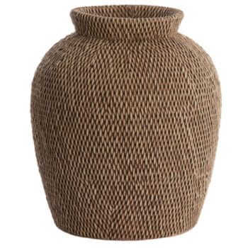 MACO hoge landelijke vaas geweven 28cm