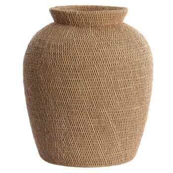 MACO grote landelijke vaas geweven 47cm