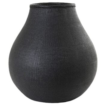 MUUSI hoge zwarte vaas 55cm