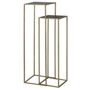 BOCA zuilen plantentafel set zwart goud 100 + 120cm