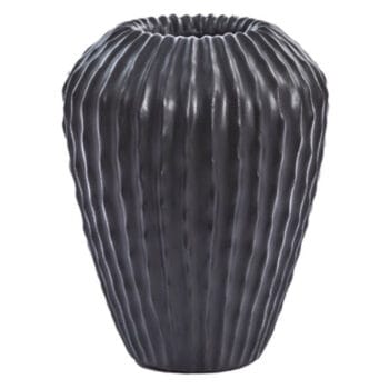 SELIN hoge zwarte design vaas 37cm