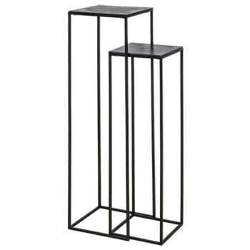 BOCA zuilen plantentafel set industrieel zwart 100 + 120cm