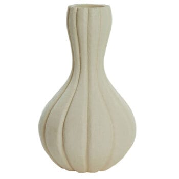 Hoge Japandi design witte vaas 48cm