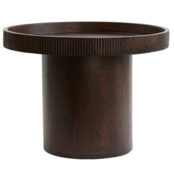 LELIO plantentafel van bruin hout 66cm