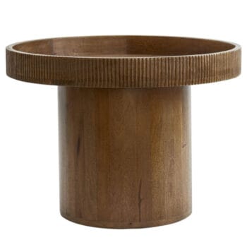 LELIO plantentafel van donker hout 66cm