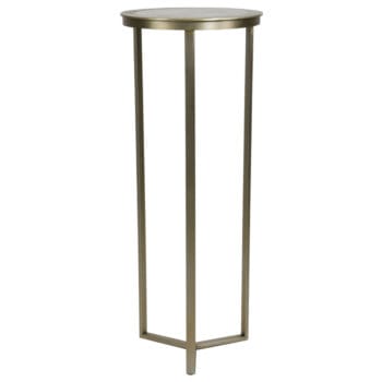 RETIRO plantentafel hoog goud 102cm met gouden blad