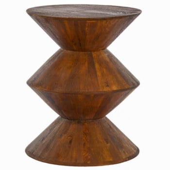 LARU plantentafeltje bruin mango hout 50cm
