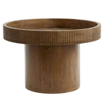 LELIO plantenkruk van donker hout 50cm