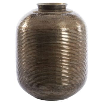 LISBOA goudkleurige hoge vaas 60cm