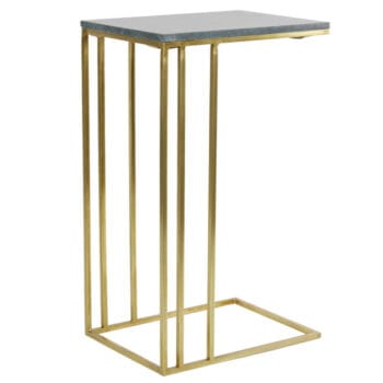 JOVAN zuil goud met groen marmer blad 66cm