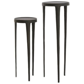 RENZ zwarte zuilen set rond 80 + 100cm