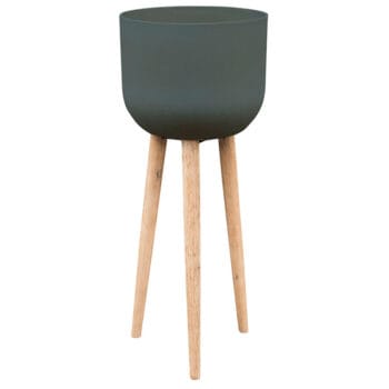 LANDON groene bloempot op poten 97cm