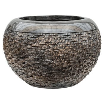 VADA brons zwarte bloempot 40cm breed