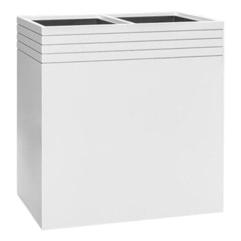 ULATUS witte divider plantenbak op wielen 75cm