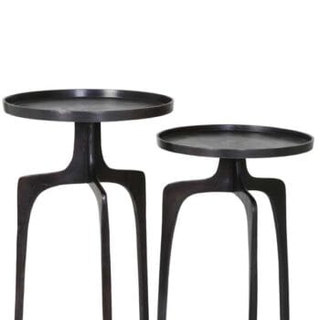 Side table S/2 38x54+41x63 cm PANO dark bronze
