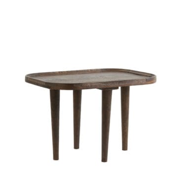 Side table 55x40x40 cm MAZABE wood matt russet