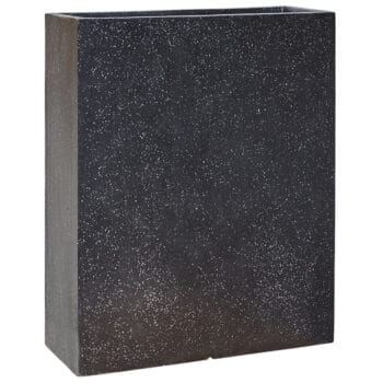 TERRAZZO langwerpige plantenbak divider zwart 74cm