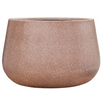 TERRAZZO grote bloembak terra rood 70cm breed