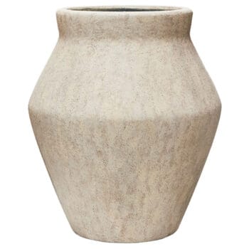 ELYS travertin vaas beige voor buiten 68cm hoog