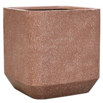 TERRAZZO terra rode grote plantenbak graniet 56cm