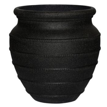 TRIBA zwarte bloempot voor buiten 40cm