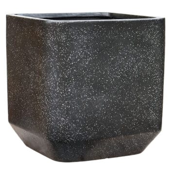 TERRAZZO zwarte plantenbak graniet 46cm