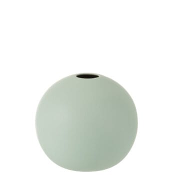 Vase Ball Ceramic Pastel Green Medium