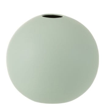 Vase Ball Ceramic Pastel Green Large