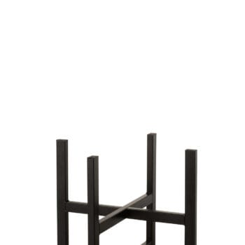 Foot For Flowerpot/Basket Metal Black Small