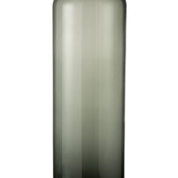 Vase Right Long Glass Grey Large