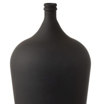 Vase Carafe Glass Matte Black