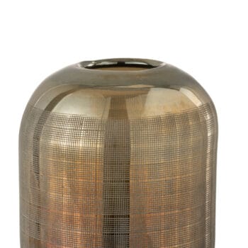 Vase Torino Glass Green/Gold Medium