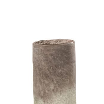 Vase Scavo Glass Grey Small