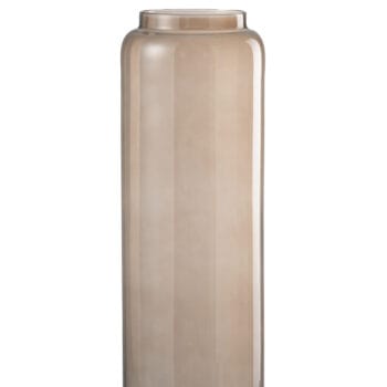 Vase Straight Long Glass Amber Medium