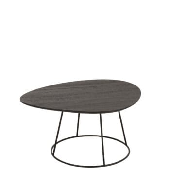 Sidetable Oval Wood/Metal D Br S