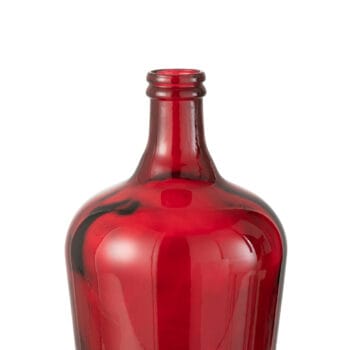 Vase Carafe Glass Red Medium