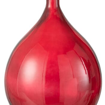 Vase Glass Red Large