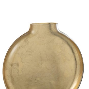 Vase Miki Verre Transparent/Gold Large