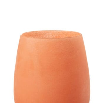 Vase Frosted Glass Coral