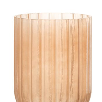 Vase Yoni Glass Peach Medium