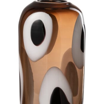 Vase Izzy Glass White/Brown Medium