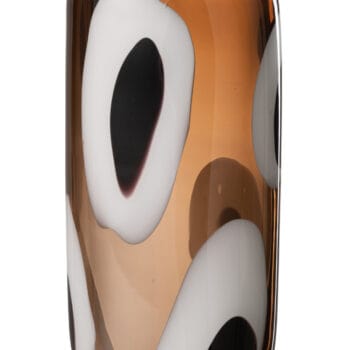 Vase Izzy Glass White/Brown Large