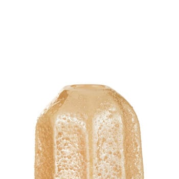 Vase Glass Light Orange Medium