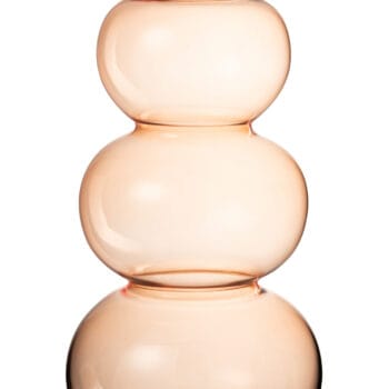 Vase Globes Glass Orange Large