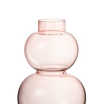 Vase Globes Glass Pink Small